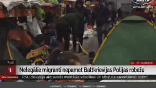 Nelegālie migranti nepamet Baltkrievijas Polijas robežu