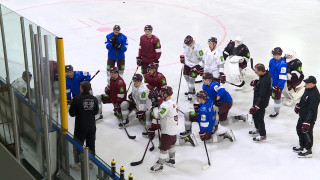 Latvijas hokeja valstsvienība pagaidām nepilnā sastāvā