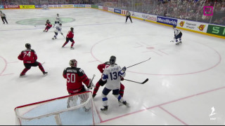 Pasaules hokeja čempionāta spēle Kanāda - Somija 0:2