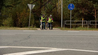 Starptautisks velomaršruts Lilastē apraujas pie šosejas, kuru nav iespējams droši šķērsot