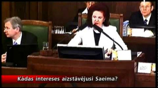 Kādas intereses aizstāvējusi Saeima?
