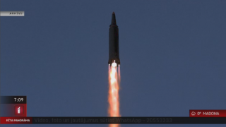 Ziemeļkoreja veikusi kārtējo raķešu izmēģinājumu