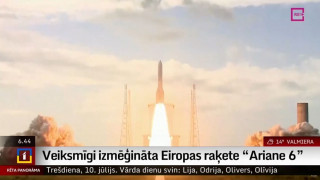 Veiksmīgi izmēģināta Eiropas raķete "Ariane 6"