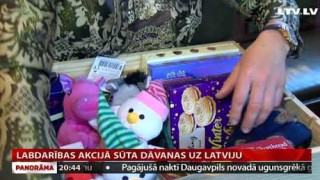 Labdarības akcijā sūta dāvanas uz Latviju