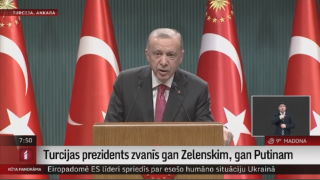 Turcijas prezidents zvanīs gan Zelenskim, gan Putinam