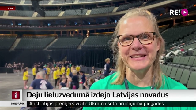 Deju lieluzvedumā izdejo Latvijas novadus