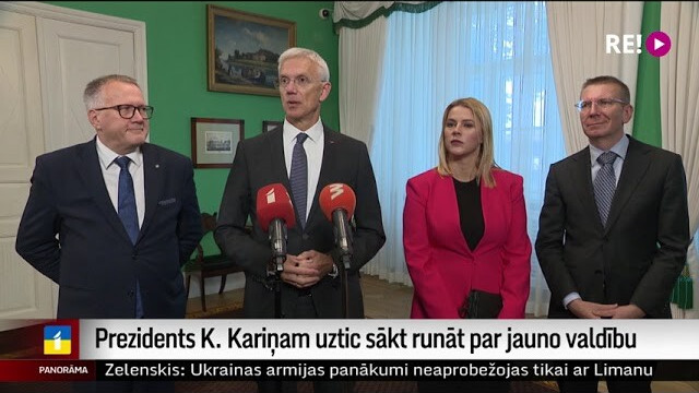 Prezidents K. Kariņam uztic sākt runāt par jauno valdību