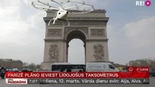 Parīzē plāno ieviest lidojošus taksometrus