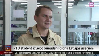 RTU studenti izveido zemūdens dronu Latvijas ūdeņiem