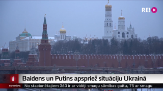 Baidens un Putins apspriež situāciju Ukrainā