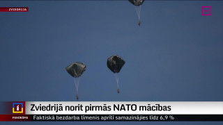 Zviedrijā norit pirmās NATO mācības