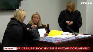Vai "Rail Baltica" ieviesējs viltojis dokumentu?