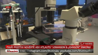 Fauči pozitīvi novērtē ASV atļauto "Jonhnson & Johnson" vakcīnu