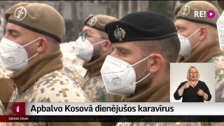 Apbalvo Kosovā dienējušos karavīrus