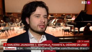 Jura Karlsona jaundarbs 2.simfonija, pianists Andrejs Osokins un LNSO