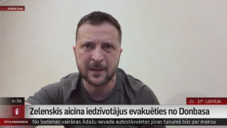Zelenskis aicina iedzīvotājus evakuēties no Donbasa