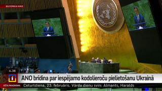 ANO brīdina par iespējamo kodolieroču pielietošanu Ukrainā