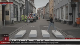Dānijā izmēģina 3D gājēju pārejas