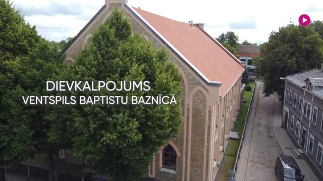 Dievkalpojums no Ventspils baptistu baznīcas