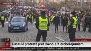 Pasaulē protestē pret Covid-19 ierobežojumiem