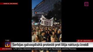 Serbijas galvaspilsētā protestē pret litija raktuvju izveidi