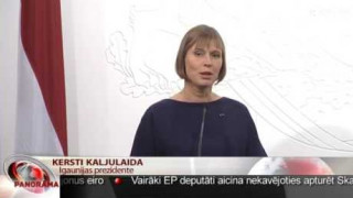 Igaunijas prezidente turpina vizīti Latvijā