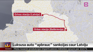 Luksus auto "apbrauc" sankcijas caur Latviju