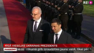 Rīgā viesojas Ukrainas prezidents  V. Zelenskis