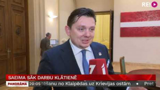 Saeima sāk darbu klātienē