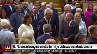 Nausēdu inaugurē uz otro termiņu Lietuvas prezidenta amatā