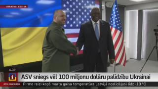 ASV sniegs vēl 100 miljonu dolāru palīdzību Ukrainai