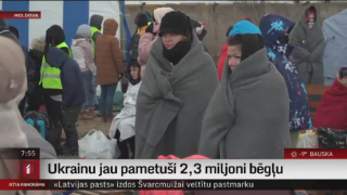 Ukrainu jau pametuši 2,3 miljoni bēgļu