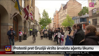Protestē pret Gruzijā virzīto ārvalstu aģentu likumu