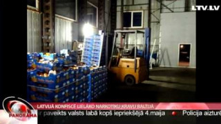 Latvijā konfiscē lielāko narkotiku kravu Baltijā