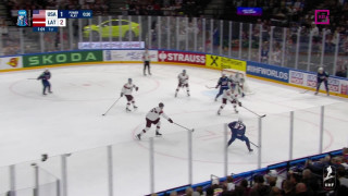 Pasaules hokeja čempionāta spēle par 3. vietu ASV - Latvija 2:2