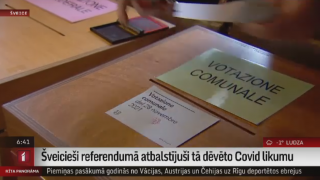 Šveicieši referendumā atbalstījuši tā dēvēto Covid-19 likumu