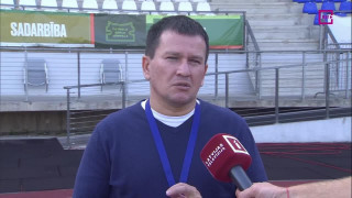 U-21 Eiropas futbola čempionāta kvalifikācijas spēle Latvija - Norvēģija. Intervija ar Aleksandru Basovu pirms mača