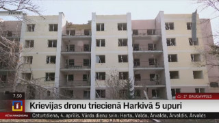 Krievijas dronu triecienā Harkivā 5 upuri