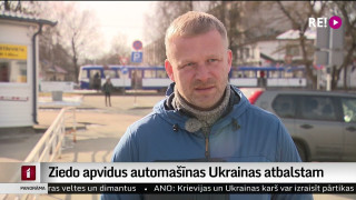 Ziedo apvidus automašīnas Ukrainas atbalstam
