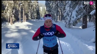 Distanču slēpotāja Patrīcija Eiduka apmierināta ar startu «Tour de Ski»
