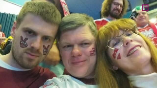 Vai kopīga fanošana saliedē? Starptautiskajā ģimenes dienā - sveicieni no latviešu ģimenēm Pasaules čempionātā hokejā.