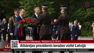 Albānijas prezidents ierodas vizītē Latvijā