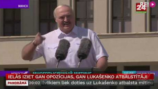 Ielās iziet gan opozīcijas, gan Lukašenko atbalstītāji