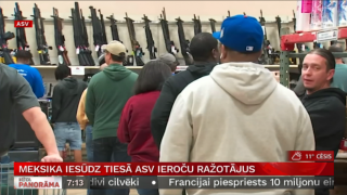 Meksika iesūdz tiesā ASV ieroču ražotājus