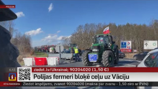 Polijas fermeri  bloķē ceļu uz Vāciju