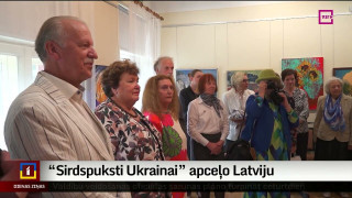 "Sirdspuksti Ukrainai" apceļo Latviju
