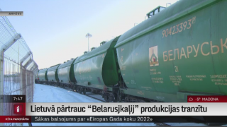 Lietuvā pārtrauc “Belarusjkaļij” produkcijas tranzītu