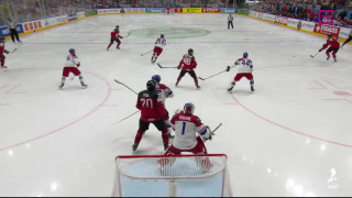 Pasaules hokeja čempionāta spēles Kanāda - Čehija 3. trešdaļas epizodes