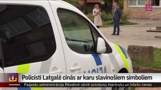 Policisti Latgalē cīnās ar karu slavinošiem simboliem