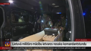 Lietuvā militāro mācību laikā nosaka komandantstundu